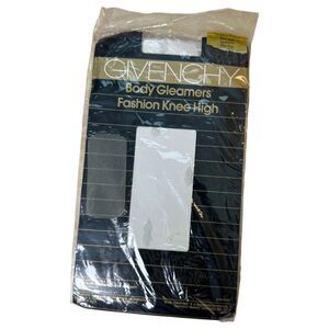 Givenchy Vintage 1986 Body Gleamers Knee High 251 White Sandal Toe One Size NEW
